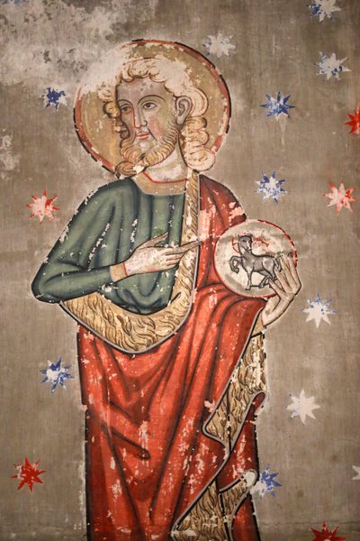 Saint-Pierre-le-Jeune Protestant Church, John the Baptist, Fresco, Strasbourg, France by Unknown